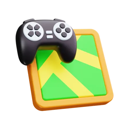 Game Map  3D Icon