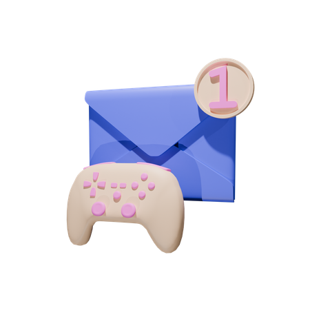 게임 메시지  3D Icon