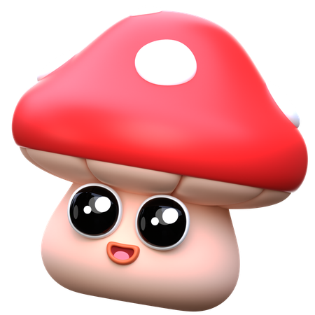 Game Mushroom  3D Icon