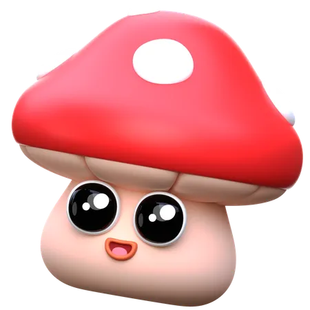 Game Mushroom  3D Icon