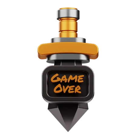 Game Over  3D Icon