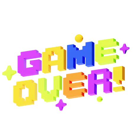 GAME OVER  3D Icon