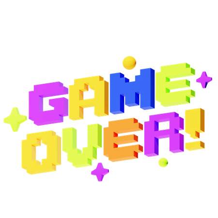 GAME OVER  3D Icon