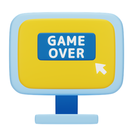 Game Over  3D Icon