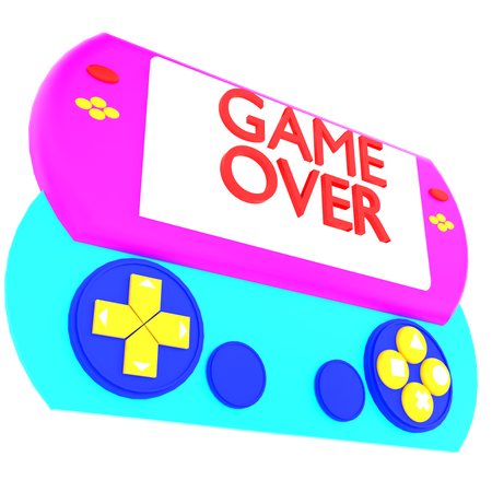 Game Over  3D Icon