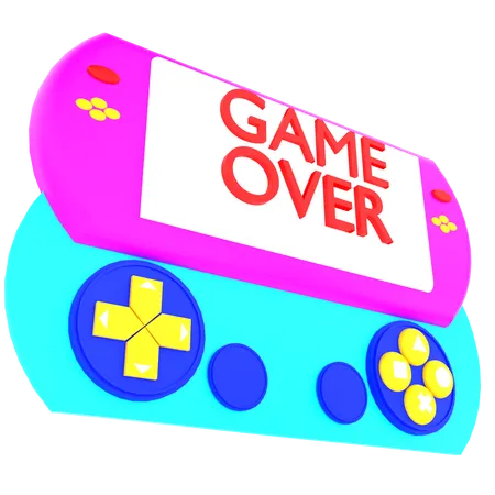 Game Over  3D Icon