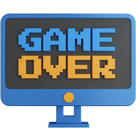 Game Over  3D Icon