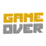 game over 3d logo