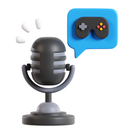 Game Podcast  3D Icon