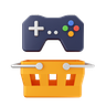 game shopping 3d logo