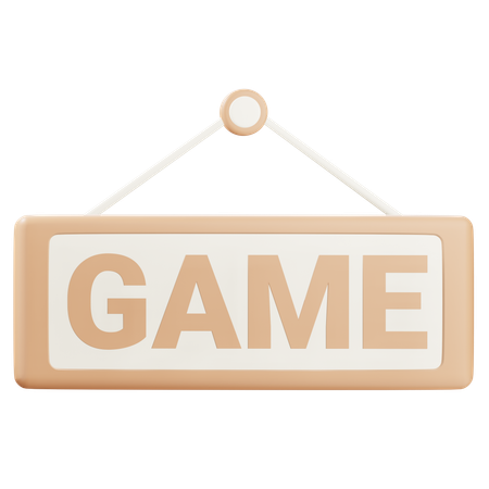 Game Sign  3D Icon