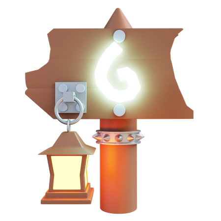 Game Signpost  3D Icon