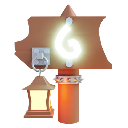 Game Signpost 3D Icon