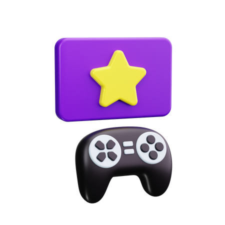 Game Star  3D Icon