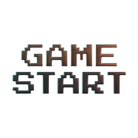 Game start  3D Icon