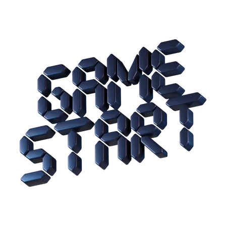 Game Start  3D Icon