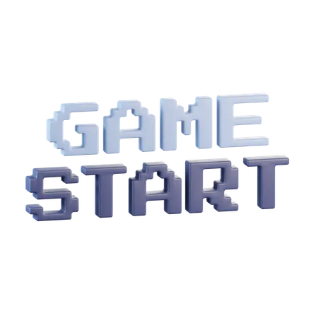 Game Start  3D Icon