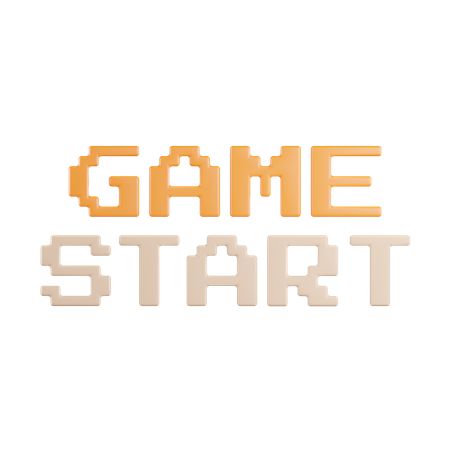 Game Start  3D Icon