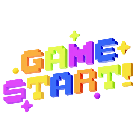 GAME START!  3D Icon