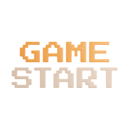 Game Start  3D Icon