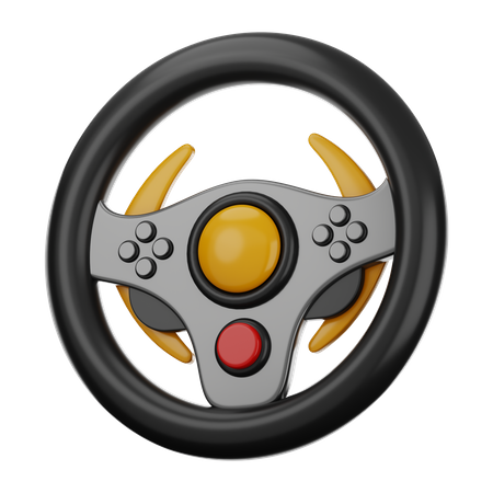 Game Steering Wheel  3D Icon