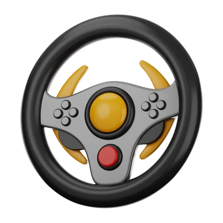 Game Steering Wheel  3D Icon