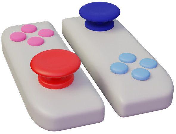 Game Stick  3D Illustration