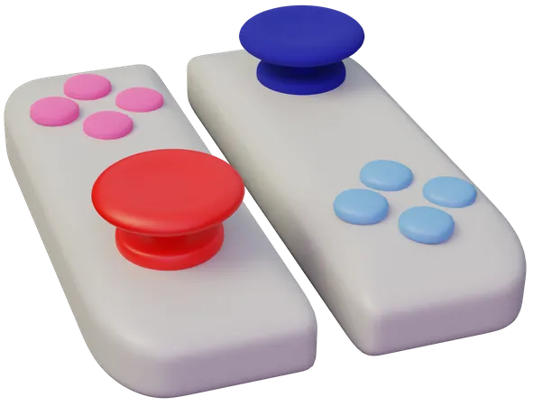 Game Stick  3D Illustration