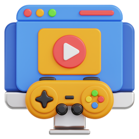 Game Streaming  3D Icon
