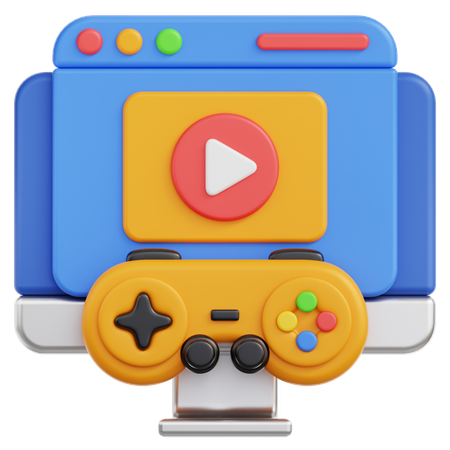 Game Streaming  3D Icon