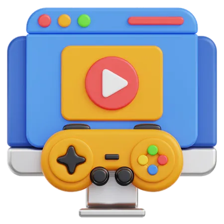 Game Streaming  3D Icon