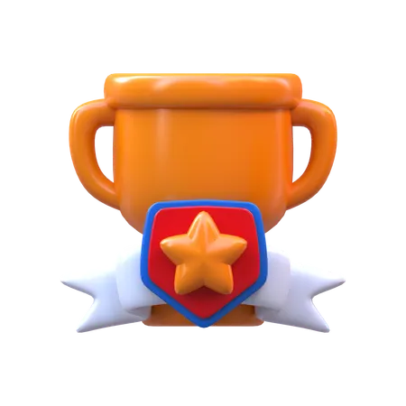 Game Trophy  3D Icon