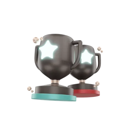 3 D Rendering Trophy Game Icon Object 3D Icon