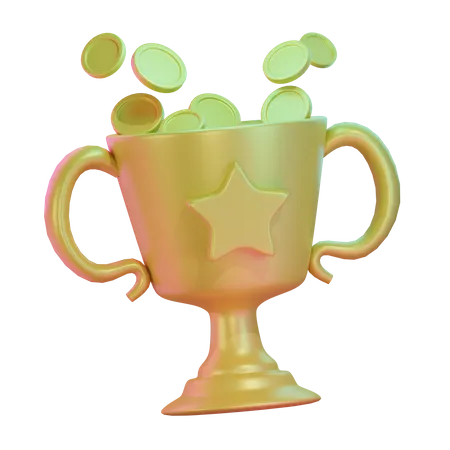 Game Trophy 3D Icon
