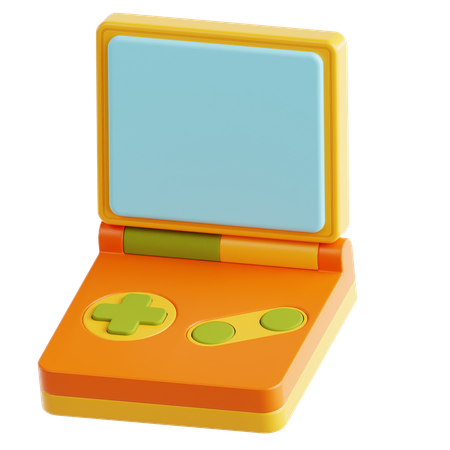 Gameboy Retro Gaming  3D Icon