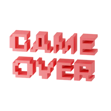 Gameover  3D Illustration