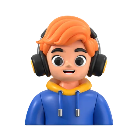 Gamer  3D Icon