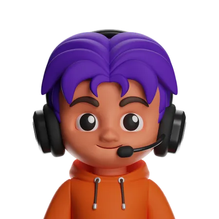 Gamer  3D Icon
