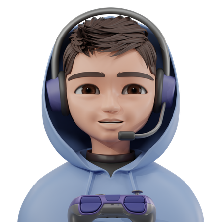 Gamer  3D Icon