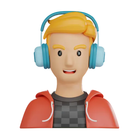 Gamer  3D Icon