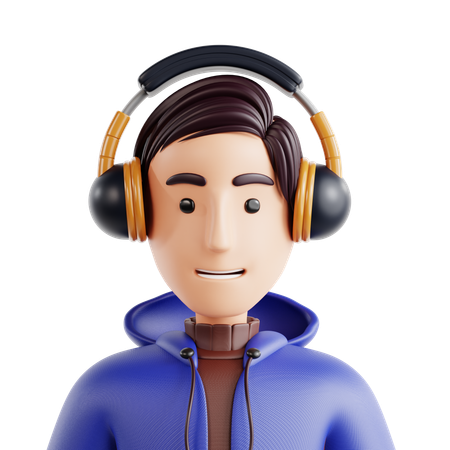 Gamer-Avatar  3D Icon