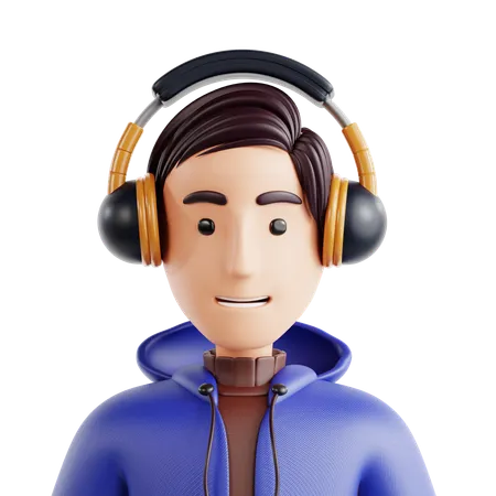 Gamer-Avatar  3D Icon