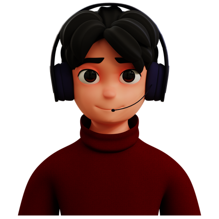 Gamer Avatar  3D Icon