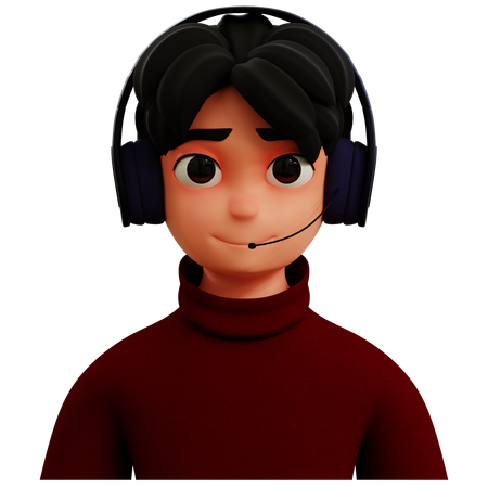 Gamer Avatar  3D Icon