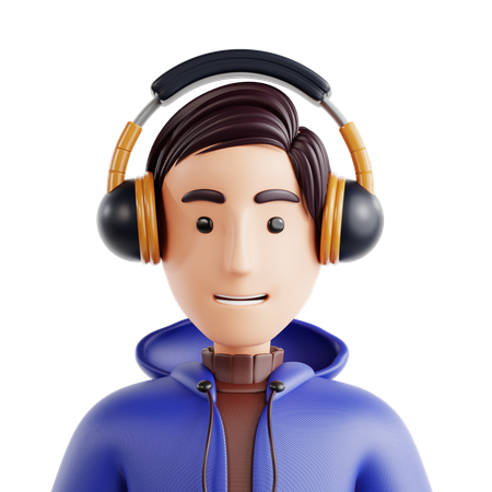 Gamer-Avatar  3D Icon