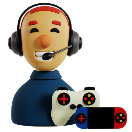 Gamer Avatar Icon  3D Icon