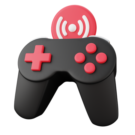Gamer Live Streaming  3D Icon