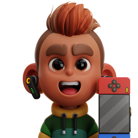 GAMER PLAYER  3D Icon