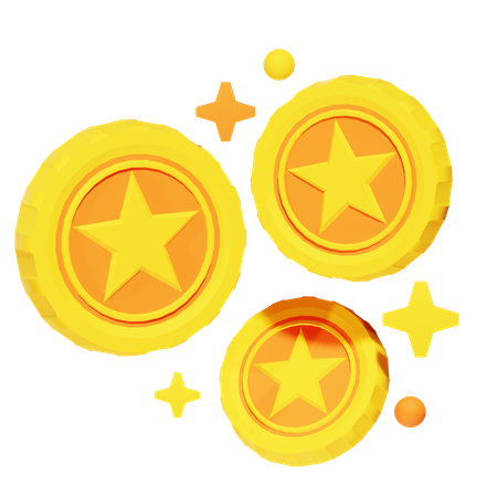 GAMES COINS  3D Icon
