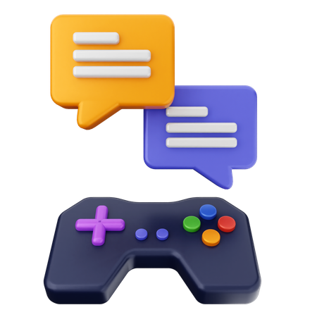 Gaming Chat  3D Icon